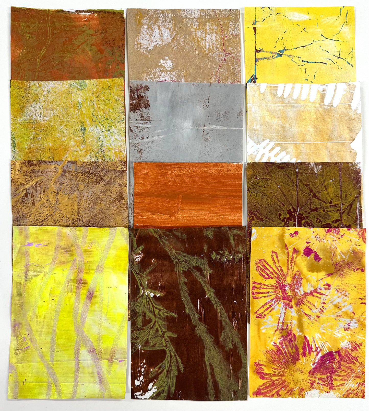 Collage Papers - Yellow/brown/gold 3