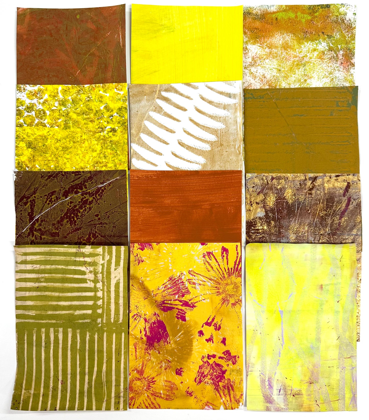 Collage Papers - Yellow/brown/gold 1