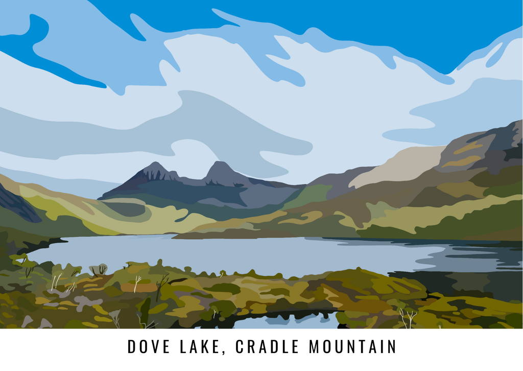Dove Lake - Postcard