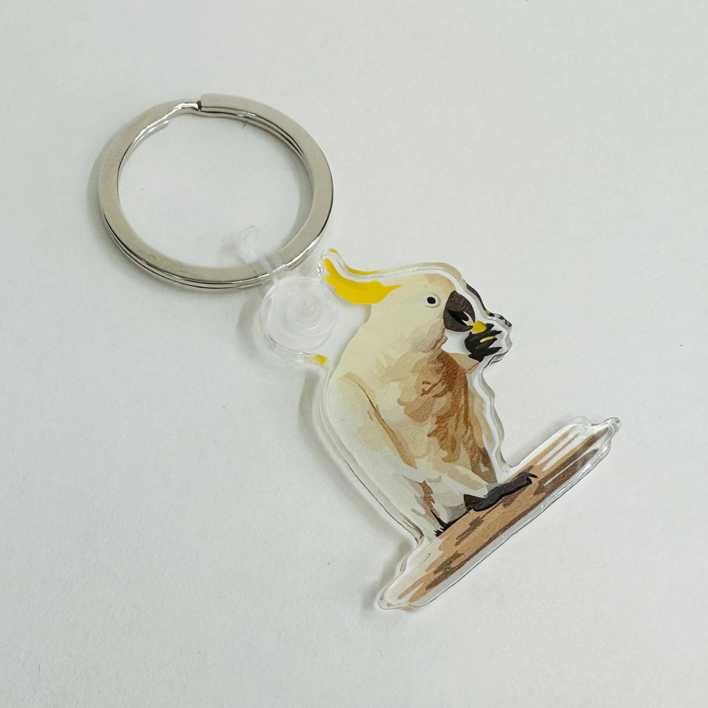 Cockatoo Keyring
