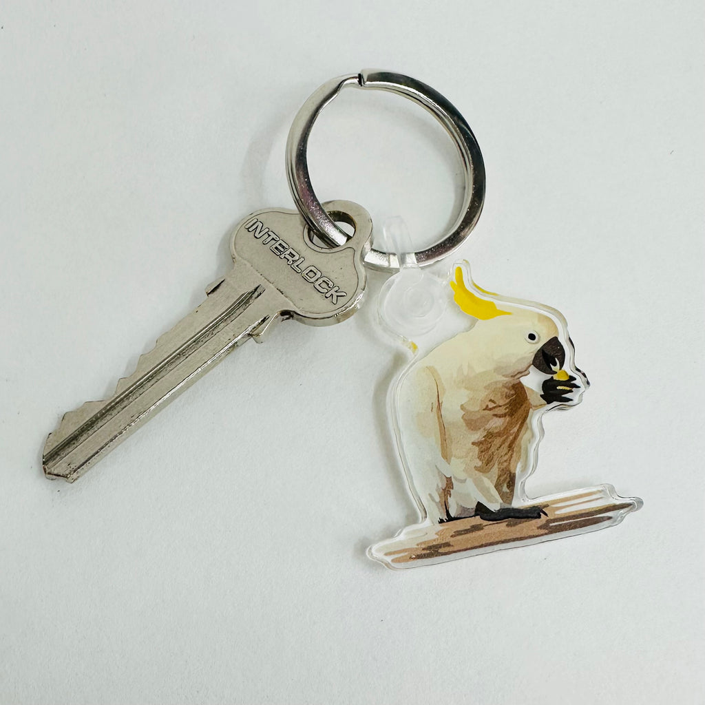 Cockatoo Keyring