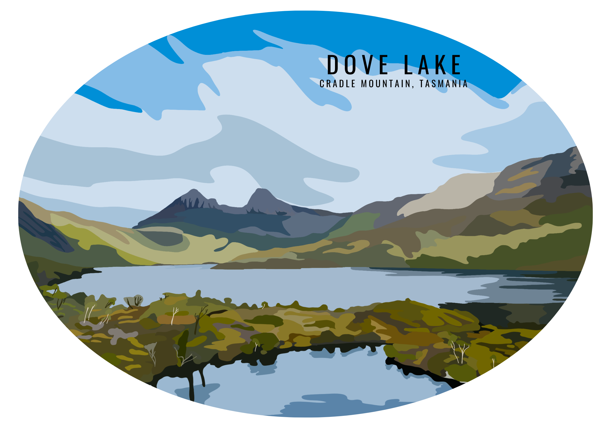 Dove Lake - Sticker