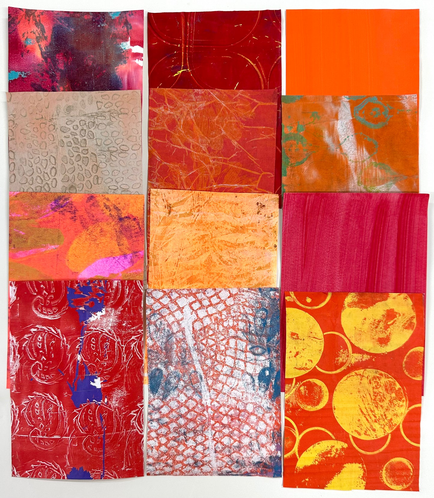 Collage Papers - Red/orange 2