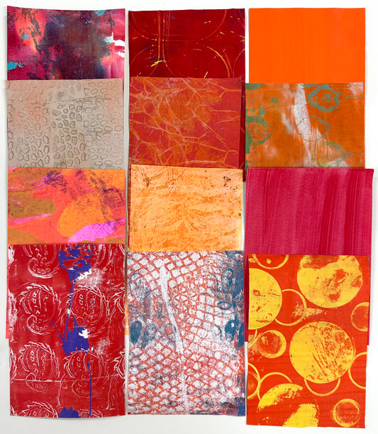 Collage Papers - Red/orange 2